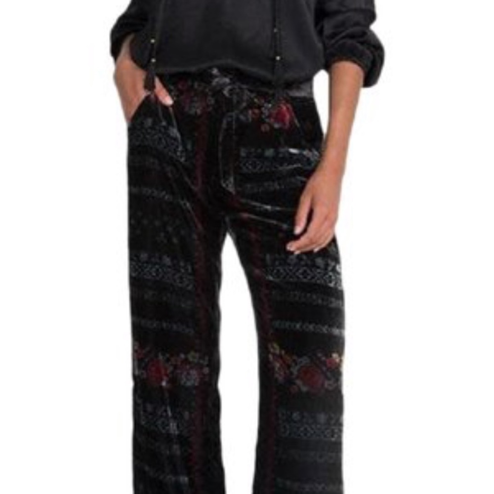 Johnny Was Velvet Feza Pants